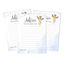 Conjunto com 50 Jogos para Chá de Bebê, Jogo Alfabeto ABC com Girafa e Animais da Selva, Suprimentos para Festa - Inkdotpot