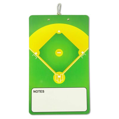 Prancheta Dupla Face Apagável para Treinadores de Beisebol com Marcador e Apagador - Inkdotpot 22,86 Cm × 38,1 Cm / Verde