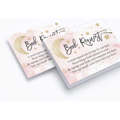 30 Cartões para Chá de Revelação de Gênero Twinkle Twinkle Little Star Preenchíveis - Inkdotpot 12,7 Cm × 17,78 Cm / Branco - Conjunto