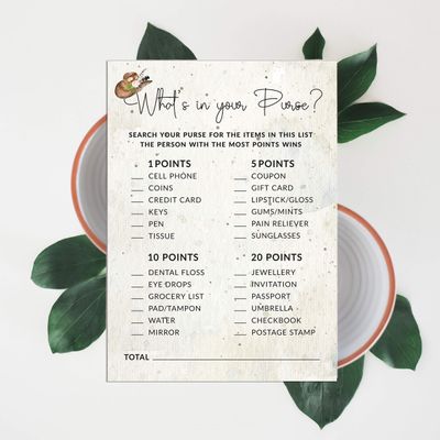 Pacote com 50 Cartões Quadrados em Branco para Chá de Noiva, Despedida de Solteira e Ideias de Presente, Jogo Cowgirl - Inkdotpot 12,7 Cm × 17,78 Cm / Branco - O Que Tem na Sua Bolsa