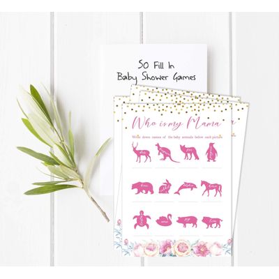 Conjunto de 50 Cartões Alfabeto ABC com Confete para Chá de Bebê Revelação do Sexo É Menino É Menina Suprimentos para Festa - Inkdotpot 12,7 Cm × 17,78 Cm / Branco - Quem é Minha Mamãe