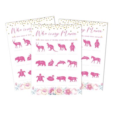 Conjunto de 50 Cartões Alfabeto ABC com Confete para Chá de Bebê Revelação do Sexo É Menino É Menina Suprimentos para Festa - Inkdotpot 12,7 Cm × 17,78 Cm / Branco - Quem é Minha Mamãe