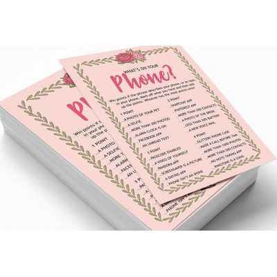 50 Cartões Florais Quadrados em Branco para Preencher, Chá de Noiva e Despedida de Solteira - Inkdotpot 12,7 Cm × 17,78 Cm / Laranja - O Que Tem no Seu Celular