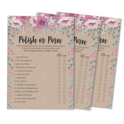 50 Cartões de Jogo Quadrados Kraft Florais em Branco para Preencher Ideias de Presente para Chá de Noiva e Despedida de Solteira - Inkdotpot 12,7 Cm × 17,78 Cm / Bege - Esmalte ou Filme