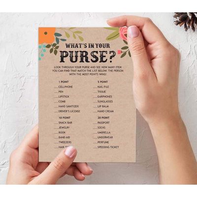 50 Cartões de Jogo Quadrados em Branco para Chá de Noiva/Despedida de Solteira Ideias de Presente Kraft Rústico Floral a Granel - Inkdotpot 12,7 Cm × 17,78 Cm / Bege - Conjunto de 4