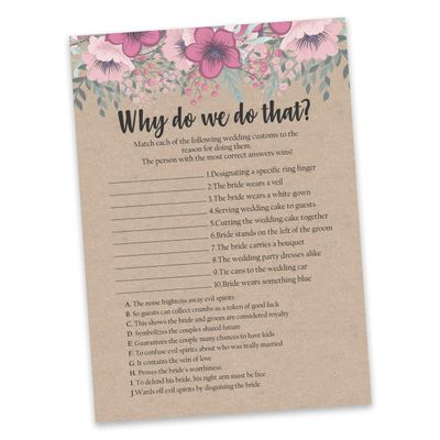 50 Cartões de Jogo Quadrados Kraft Florais em Branco para Preencher Ideias de Presente para Chá de Noiva e Despedida de Solteira - Inkdotpot 12,7 Cm × 17,78 Cm / Bege - Por Que Fazemos Isso?