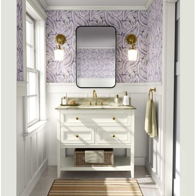 Papel de Parede Paisley Floral em Bloco - Roxo, Vinílico Autoadesivo, Aplicação Fácil para Quarto Rústico, Armários, Salas - S4Sassy 63,5 cm (L) × 304,8 cm (C) / Roxo - Vinil Liso