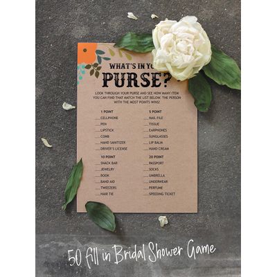 50 Cartões de Jogo Quadrados em Branco para Chá de Noiva/Despedida de Solteira Ideias de Presente Kraft Rústico Floral a Granel - Inkdotpot 12,7 Cm × 17,78 Cm / Bege - O Que Tem na Sua Bolsa