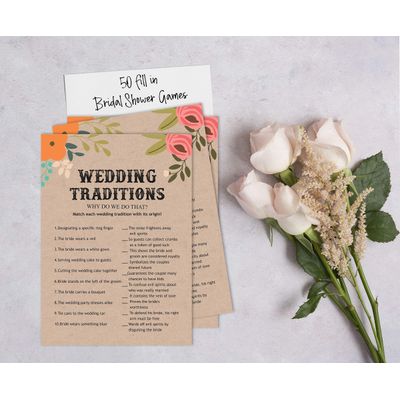 50 Cartões de Jogo Quadrados em Branco para Chá de Noiva/Despedida de Solteira Ideias de Presente Kraft Rústico Floral a Granel - Inkdotpot 12,7 Cm × 17,78 Cm / Bege - Por Que Fazemos Isso?