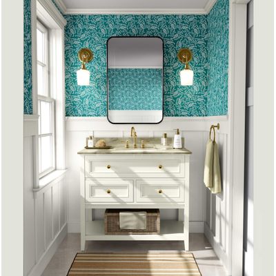 Papel de Parede Estampa Folha de Videira, Estilo Asiático, Autoadesivo, Decoração DIY para Quarto e Sala, Verde - S4Sassy 63,5 cm (L) × 304,8 cm (C) / Verde - Vinil Liso