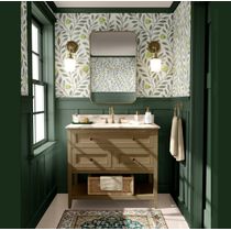 Papel Contact Vinílico Autoadesivo Removível, Impermeável, Tema Natureza, Folhas Verdes para Paredes, Armários e Cômoda - S4sassy
