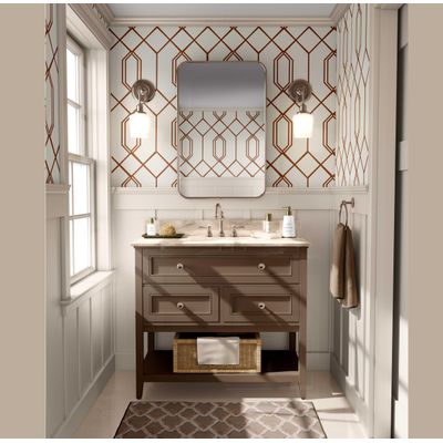 Papel de Parede Autoadesivo Hexágono Geométrico Listrado, Marrom, Vinil Removível para Parede de Entrada, Decoração Fácil - S4sassy 63,5 cm (L) × 304,8 cm (C) / Marrom - Vinil Liso