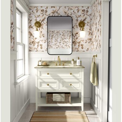 Papel de Parede Autoadesivo Vintage Pássaros e Flores – Revestimento Vinílico Marrom Removível DIY, Papel Contact para Entrada - S4sassy 63,5 cm (L) × 304,8 cm (C) / Marrom - Vinil Liso