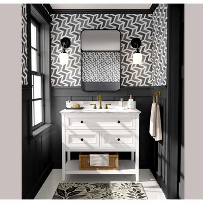 Papel de Parede Autoadesivo Impermeável com Estampa de Flechas Intertravadas, Cinza, Removível para Quarto e Sala de Jantar - S4sassy 63,5 cm (L) × 304,8 cm (C) / Cinza - Vinil Liso