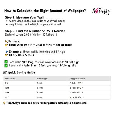 Papel de Parede Autoadesivo com Estampa Floral Artística, Vinil Impermeável Removível, Azul, Ideal para Quarto, Sala e Jantar - S4sassy 63,5 cm (L) × 304,8 cm (C) / Azul - Vinil Liso