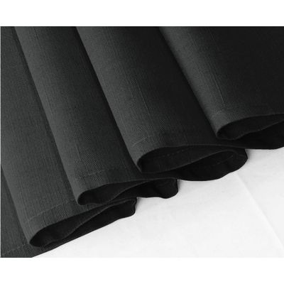 Caminho de Mesa Lavável Cinza em Algodão Slub para Mesa de Jantar, Decoração para Casa - Vargottam 35,56 Cm (L) × 228,6 Cm (C) / Cinza