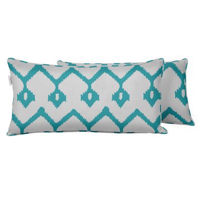 Capa Retangular Impermeável para Almofada Lombar em Tecido Poliéster, Uso Interno/Externo - Vargottam 30,48 Cm × 45,72 Cm / Branco