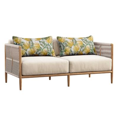 Capa Para Almofada Lombar em Poliéster, Interno/Externo, Impermeável 4 Estações, Retangular para Móveis de Pátio - Vargottam 30,48 Cm × 45,72 Cm / Amarelo