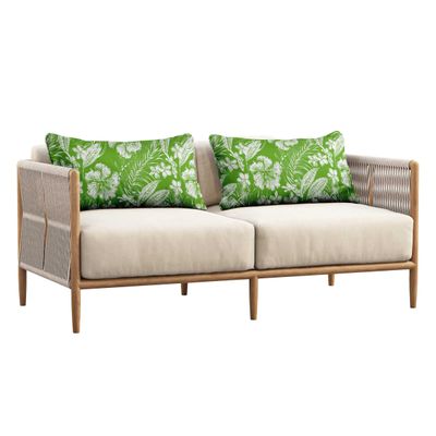 Capa Retangular Impermeável e Resistente a Intempéries para Almofada Lombar em Poliéster, Interno/Externo para Móveis de Pátio - Vargottam 30,48 Cm × 50,8 Cm / Verde
