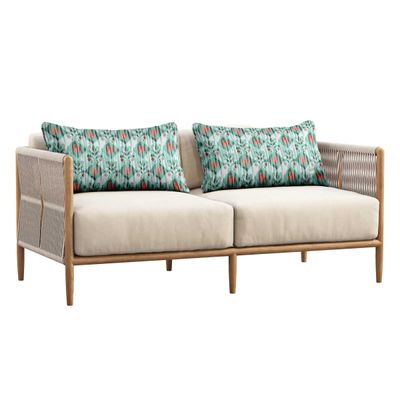 Capa Retangular Impermeável e Resistente a Intempéries para Almofada Lombar em Poliéster, Interno/Externo para Móveis de Pátio - Vargottam 30,48 Cm × 45,72 Cm / Verde