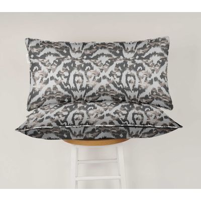 Capa de Almofada Lombar Retangular em Poliéster para Uso Interno/Externo, à Prova d'água, para Móveis de Jardim - Vargottam 30,48 Cm × 60,96 Cm / Cinza