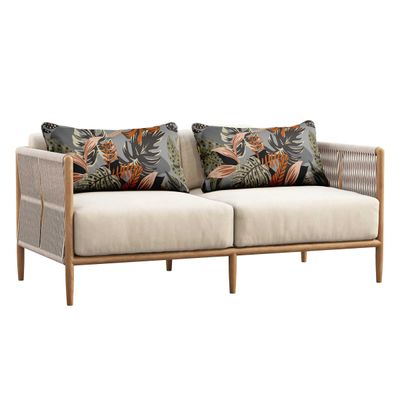 Capa para Almofada Lombar Retangular em Poliéster, Interno/Externo, Impermeável e Resistente a Intempéries para Móveis de Pátio - Vargottam 40,46 Cm × 60,96 Cm / Cinza