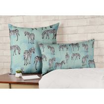 Capas de Almofada Luxuosas Estampadas Tema Azul, Capas Decorativas e Capa para Almofada de Sofá - Vargottam