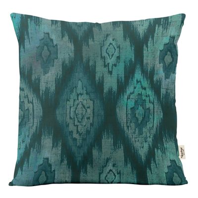 Capa de Almofada Decorativa Estampada com Tema Azul, Fronha Decorativa - Vargottam 30,48 Cm × 30,48 Cm – Quadrado / Azul