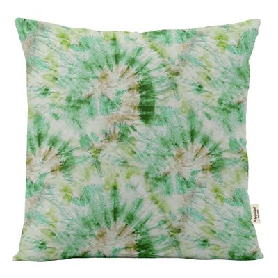 Capa de Almofada Verde Estampada de Luxo, Capa de Almofada Decorativa - Vargottam 40,64 Cm × 40,64 Cm – Quadrado / Verde
