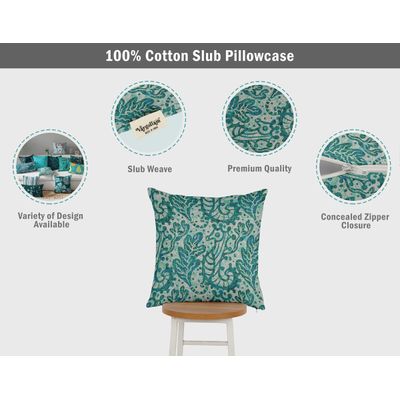 Capas Decorativas para Travesseiro e Almofada Estampadas Tema Azul - Vargottam 45,72 Cm × 45,72 Cm – Quadrado / Azul