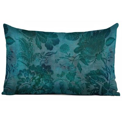 Capa de Almofada Decorativa Estampada com Tema Azul - Vargottam 30,48 Cm × 50,8 Cm – Retangular / Azul