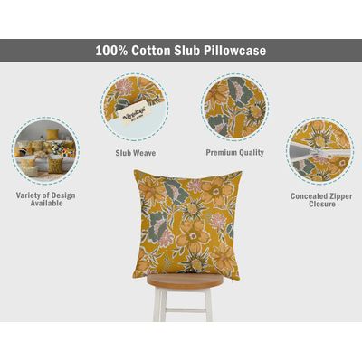 Capas de Almofada Estampadas Amarelas de Luxo, Capas de Almofada Decorativas, Capa para Almofada de Sofá - Vargottam 30,48 Cm × 60,96 Cm – Retangular / Amarelo