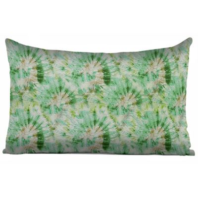 Capa de Almofada Verde Estampada de Luxo, Capa de Almofada Decorativa - Vargottam 30,48 Cm × 60,96 Cm – Retangular / Verde