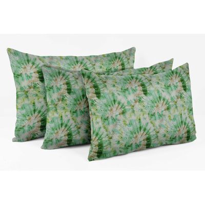 Capa de Almofada Verde Estampada de Luxo, Capa de Almofada Decorativa - Vargottam 30,48 Cm × 60,96 Cm – Retangular / Verde