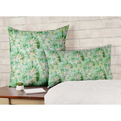 Capa de Almofada Verde Estampada de Luxo, Capa de Almofada Decorativa - Vargottam 30,48 Cm × 60,96 Cm – Retangular / Verde