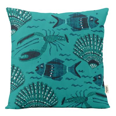 Capas de Almofada Decorativas Estampadas Tema Azul - Vargottam 35,56 Cm × 60,96 Cm – Retangular / Azul