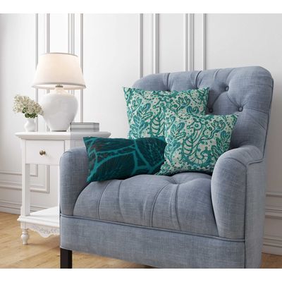 Capas Decorativas para Travesseiro e Almofada Estampadas Tema Azul - Vargottam 30,48 Cm × 60,96 Cm – Retangular / Azul