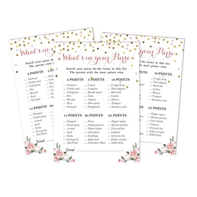 Conjunto com 50 Confetes para Chá de Bebê e Revelação do Sexo, Cartões ABC É Menino / É Menina Acessórios para Festa - Inkdotpot 12,7 Cm × 17,78 Cm / Branco - O Que Tem na Sua Bolsa