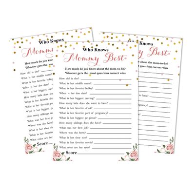 Conjunto com 50 Confetes para Chá de Bebê e Revelação do Sexo, Cartões ABC É Menino / É Menina Acessórios para Festa - Inkdotpot 12,7 Cm × 17,78 Cm / Branco - Quem Disse Isso (Mamãe)