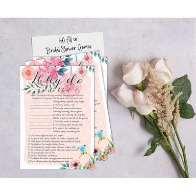 Cartões Florais Quadrados em Branco para Preencher Ideias de Presente para Chá de Noiva e Despedida de Solteira, Pacote com 50 - Inkdotpot 12,7 Cm × 17,78 Cm / Laranja - Por Que Fazemos Isso?