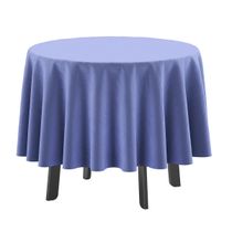 Toalha de Mesa Redonda 147 cm Interna/Externa com Furo para Guarda-Sol, Impermeável, Primavera/Verão, Quintal/Churrasco - Roxa - Vargottam