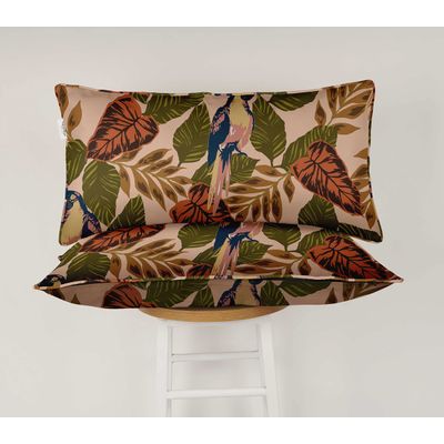 Capa de Almofada Lombar Retangular em Poliéster para Uso Interno/Externo, à Prova d'água, para Móveis de Jardim - Vargottam 30,48 Cm × 60,96 Cm / Laranja