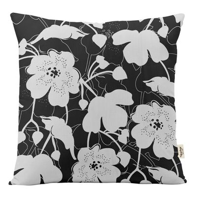 Capa para Almofada Decorativa Impressa, Tema Branco - Vargottam 50,8 Cm × 50,8 Cm – Quadrado / Branco