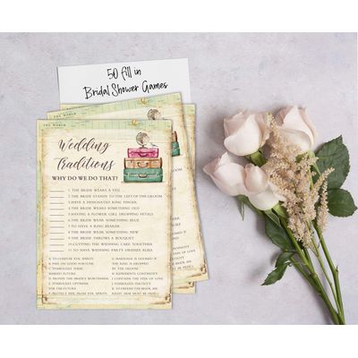 Cartões Quadrados em Branco para Chá Nupcial e Despedida de Solteira, Preenchíveis, 50 Unidades para Jogo de Viagem - Inkdotpot 12,7 Cm × 17,78 Cm / Amarelo - Por Que Fazemos Isso?