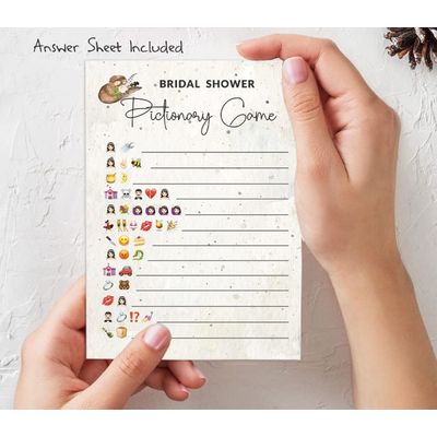 Pacote com 50 Cartões Quadrados em Branco para Chá de Noiva, Despedida de Solteira e Ideias de Presente, Jogo Cowgirl - Inkdotpot 12,7 Cm × 17,78 Cm / Branco - Conjunto de Jogos