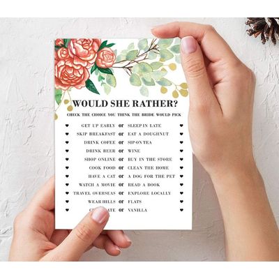 Cartões Quadrados em Branco para Chá de Noiva e Despedida de Solteira, Ideias de Presentes para Preencher, Pacote com 50 - Inkdotpot 12,7 Cm × 17,78 Cm / Branco - Conjunto de 4