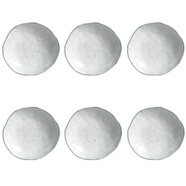Conjunto De Pratos Fundos 06 Peças Orgânico Echo Porto Brasil