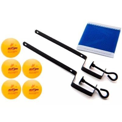 Kit Completo Ping Pong Tênis De Mesa Bolinha Raquete E Rede