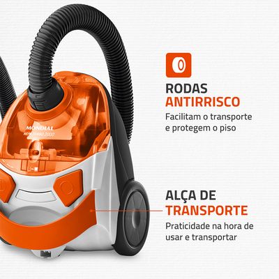Aspirador de Pó AP15 Hepa Turbo Mondial 220V