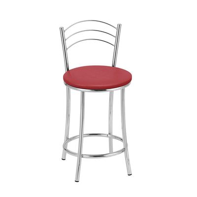 Kit 2 Banquetas Cromadas Bc26c Assento Espuma D15